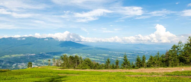 長野県富士見町からみた八ヶ岳